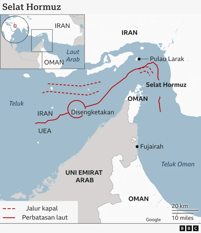AS dan Iran Ancam Selat Hormuz, Pakar: Bahaya bagi Dunia