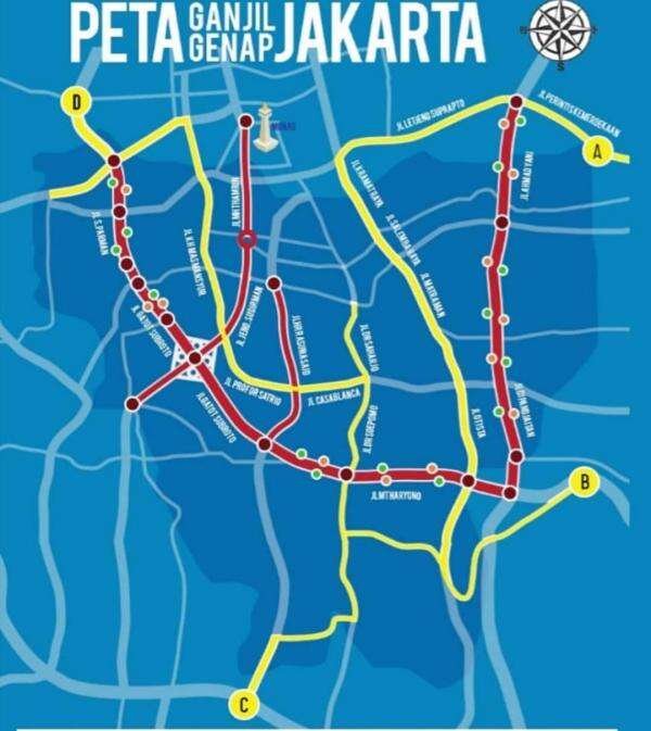 Aturan Ganjil Genap di Jakarta Hari Ini, 30 Maret 2026, Lokasi Terkini