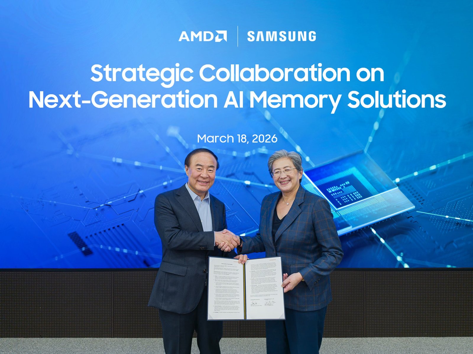 AMD CEO Lisa Su locks in Samsung HBM4 supply