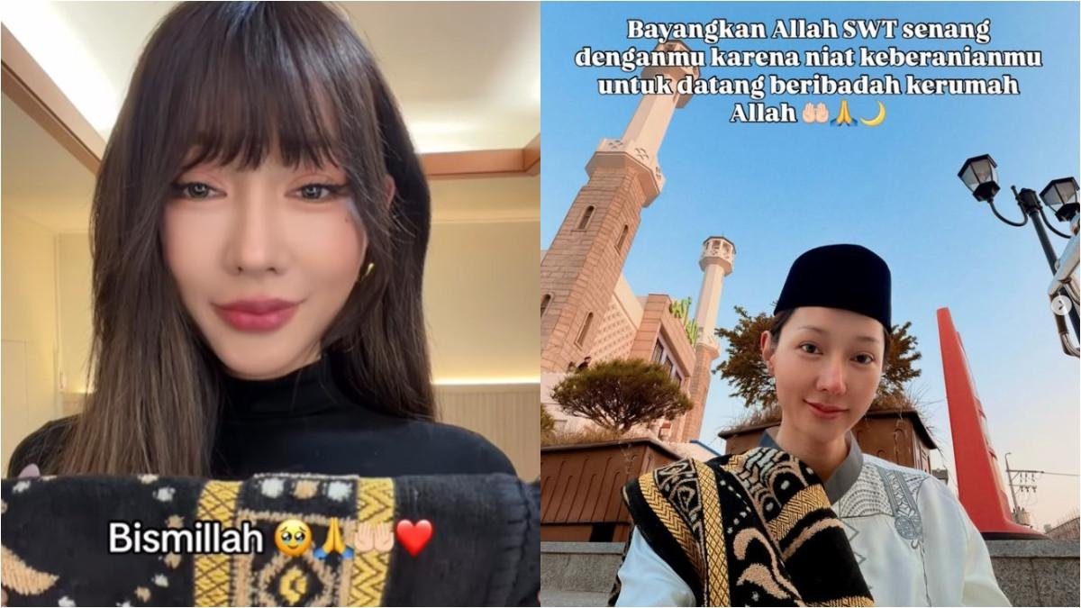 Potret Lucinta Luna Tampil Seperti Laki-Laki Saat Salat Idul Fitri, Pakai Sarung dan Peci: Memperbaiki Diri Potret Lucinta Luna Tampil Seperti Laki-Laki Saat Salat Idul Fitri, Pakai Sarung dan Peci: Memperbaiki Diri