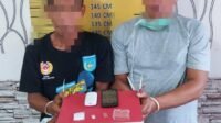 Satresnarkoba Polres Landak Tangkap Dua Pengedar Sabu di Ngabang saat Berada di Rumah