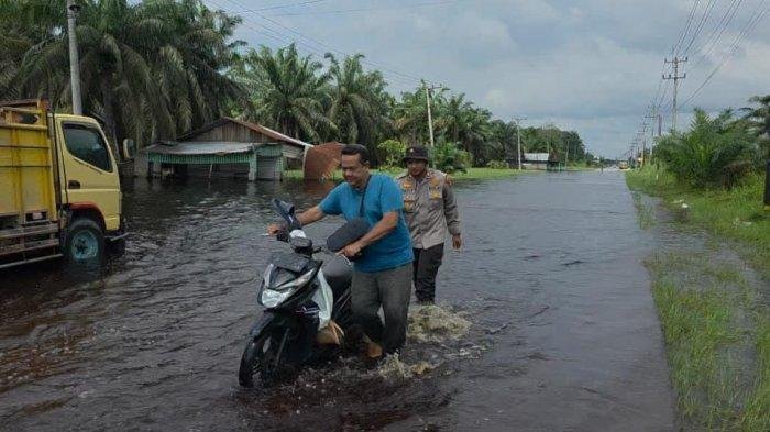 Titik Berbahaya di Jalintim Pelalawan, Pemudik Diminta Waspada