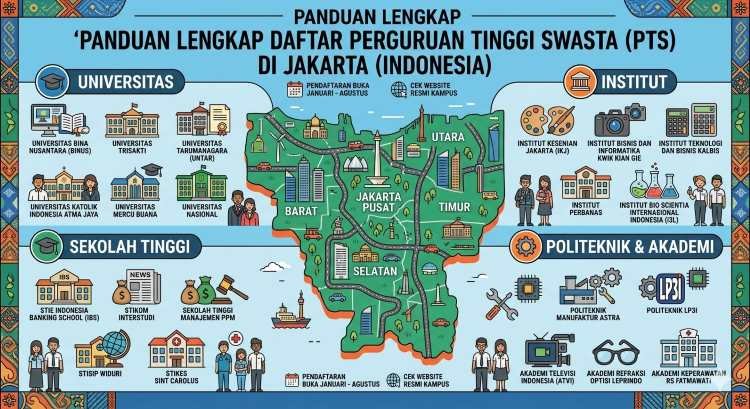 Daftar Perguruan Tinggi Swasta di Jakarta: Alamat & Kontak Terbaru